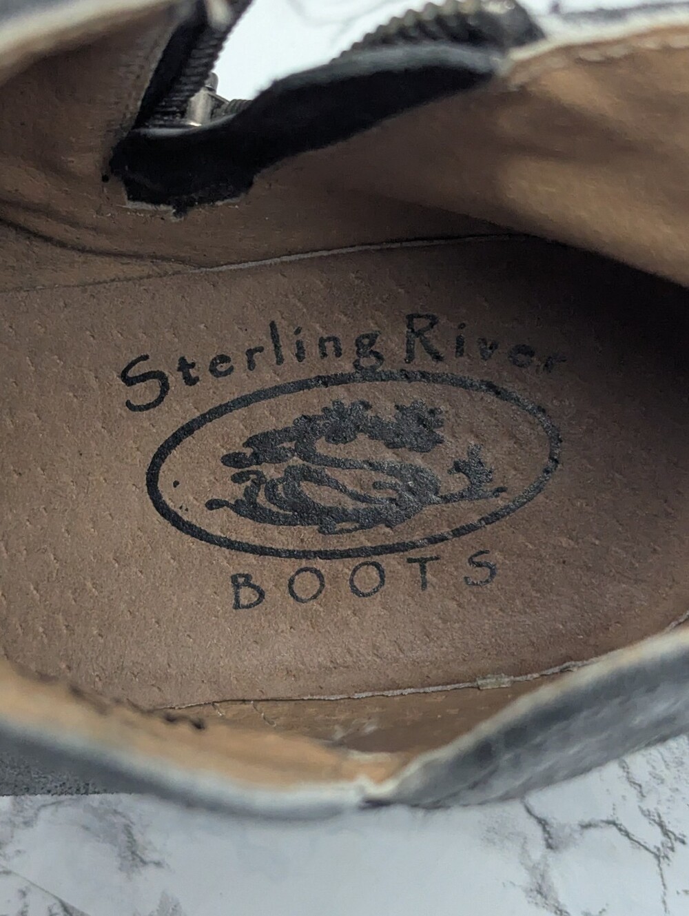 Sterling River Gray Embroidered Western Ankle Boots Booties Size 8.5 M - Picture 7 of 13